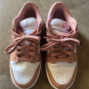 Nike Women's Blush and White Sneakers